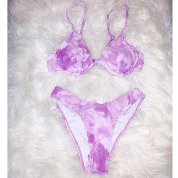 Tie Dye | Underwire High Cut Bikini Swimsuit - Picture 2 of 5